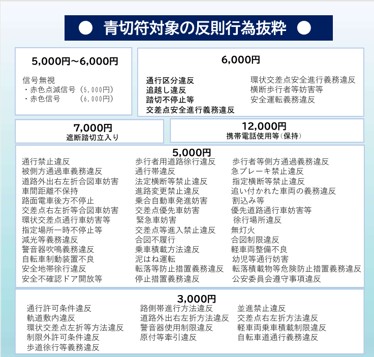 青切符啓発チラシ